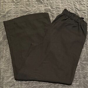 NWOT Ann Taylor The Pull On Palazzo Pant in Linen Blend Size L